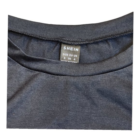 NIB Women's Shein Black Short Sleeve Halloween T-Shirt Size: Small (US 4) - Picture 4 of 5